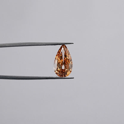 Champagne Old Mine Pear Cut Diamond Loose Loose