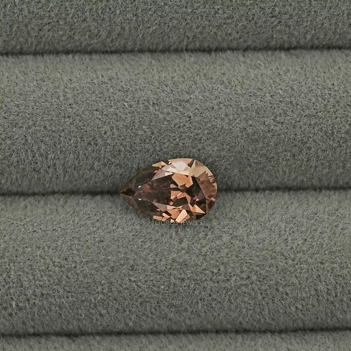 Champagne Old Mine Pear Cut Lab Grown Diamond