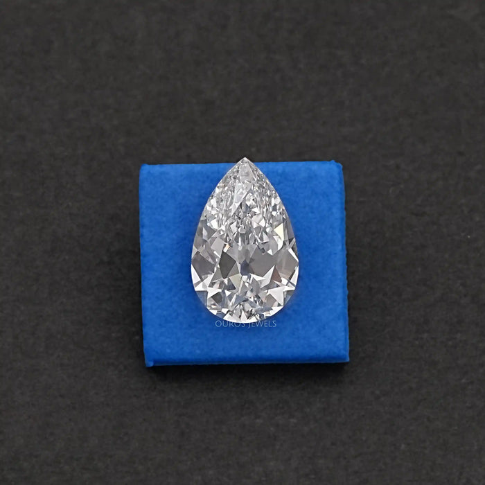 Vintage Old Mine Cut Pear Diamond - Lab Grown