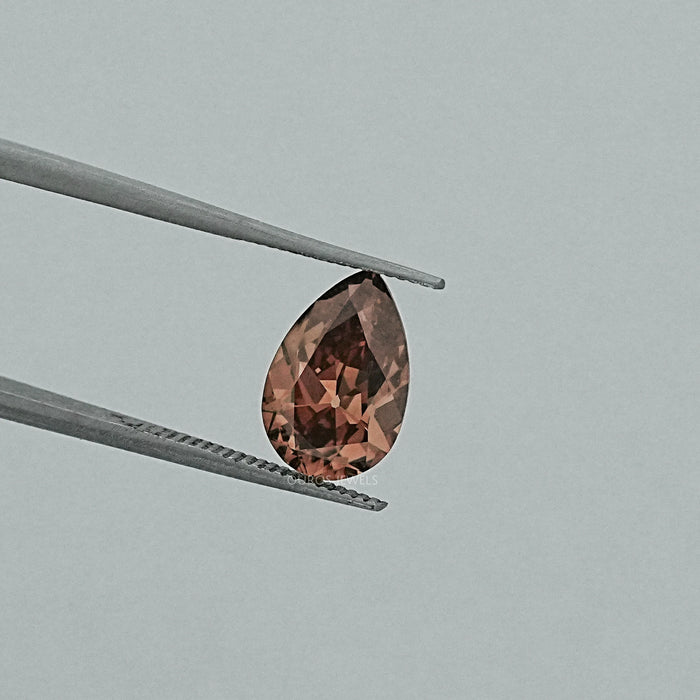 Champagne Old Mine Pear Cut Lab Grown Diamond