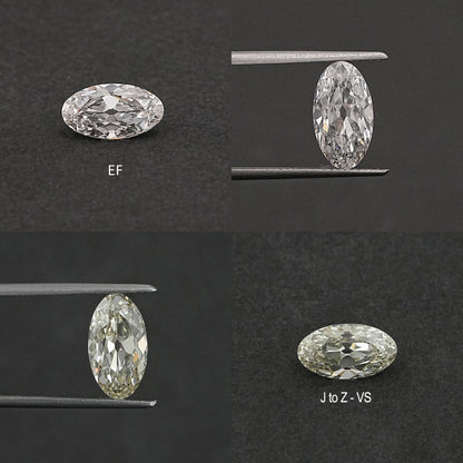 Moval Shape Lab Diamond - Old Mine Cut Loose