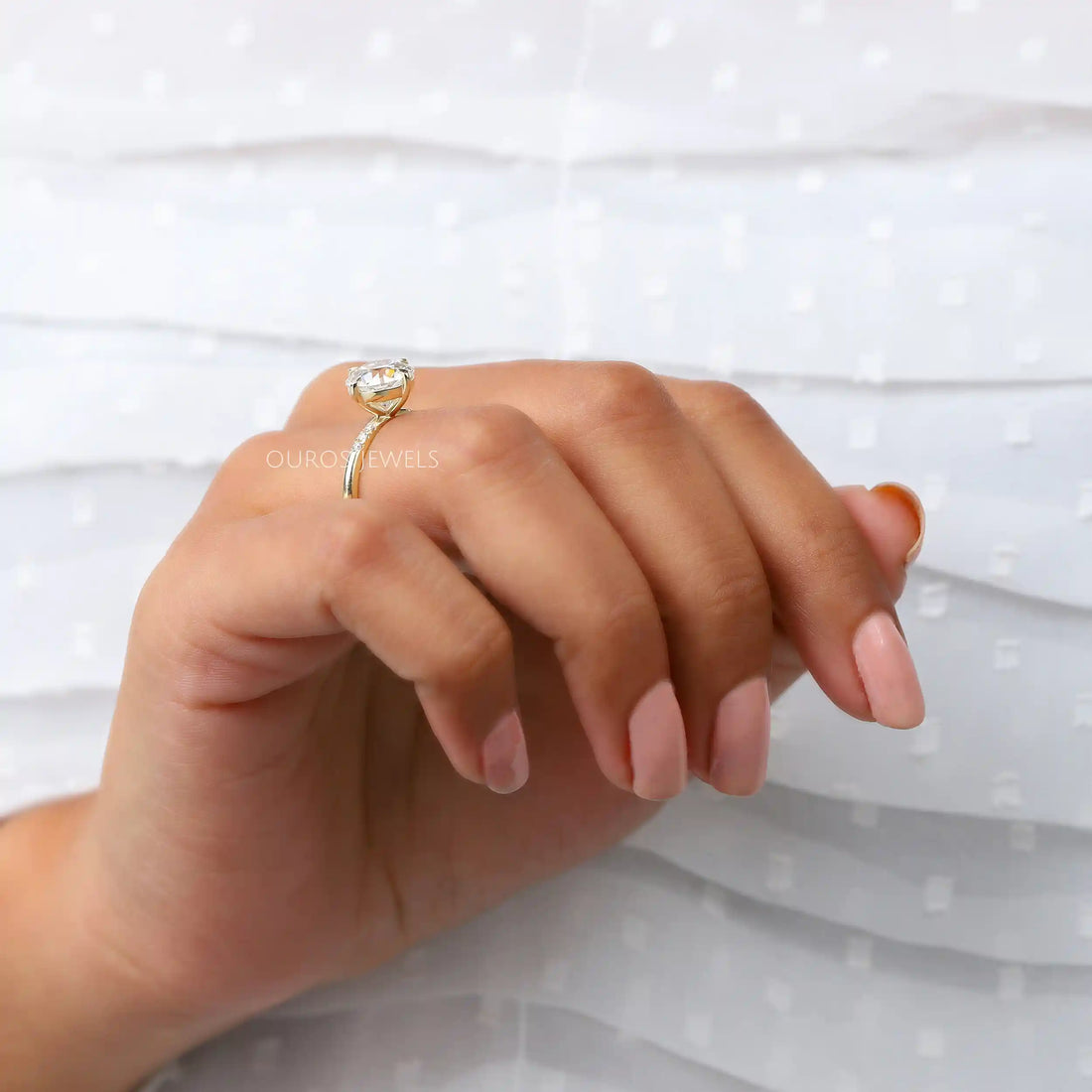 Old European Round Cut Diamond Engagement Ring Rings