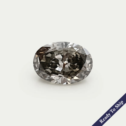 1.06 CT Olive Black Oval Lab Grown Loose Diamond