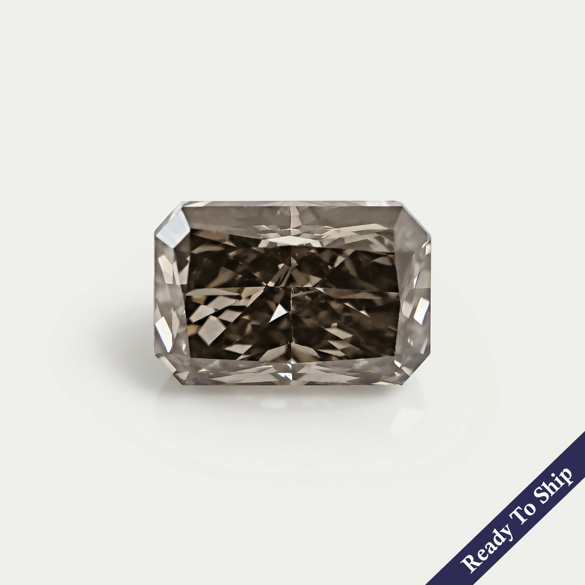 Olive Black Radiant Lab Grown Loose Diamond