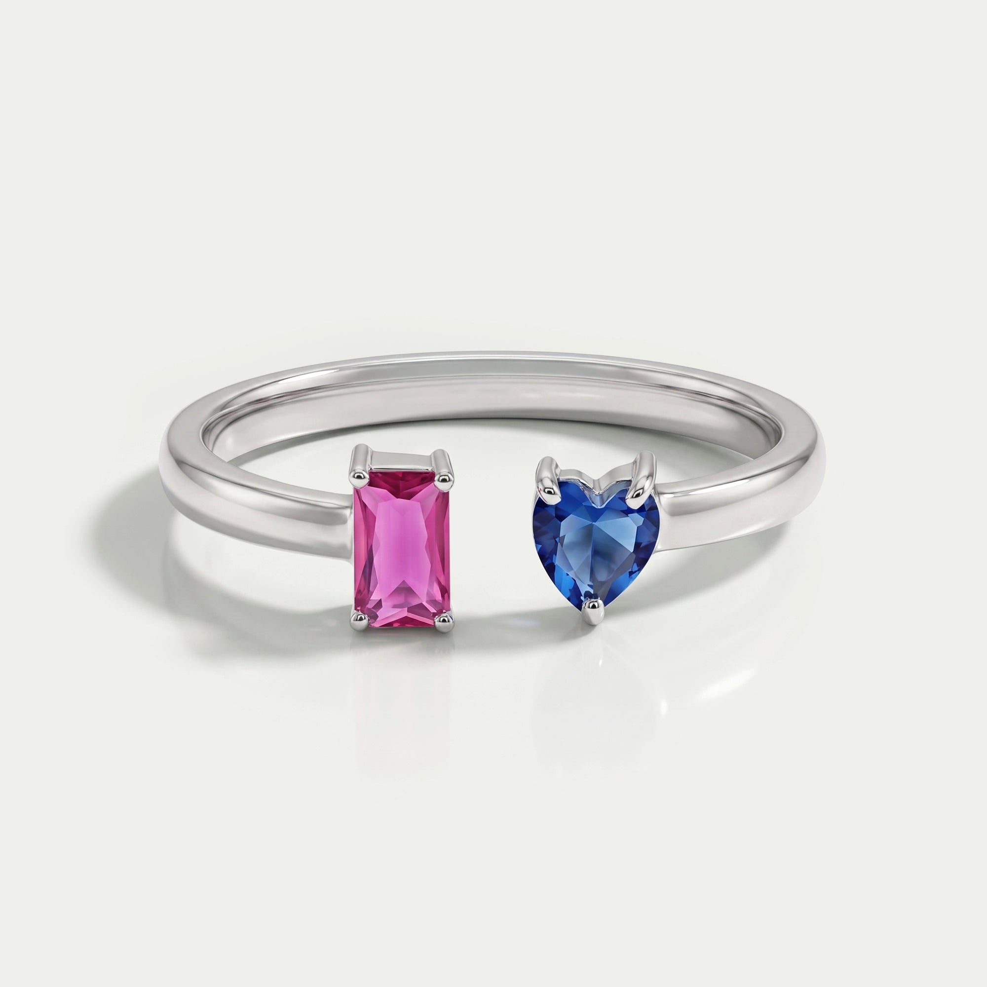 Open Cuff Lab Gemstone Ring