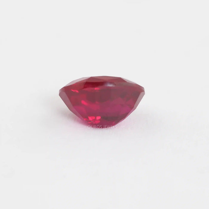 Zambian Oval Red Lab Gemstone