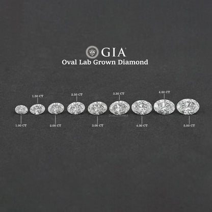 Oval Cut Lab Grown Certified Diamond GIA Certified Diamond Loose