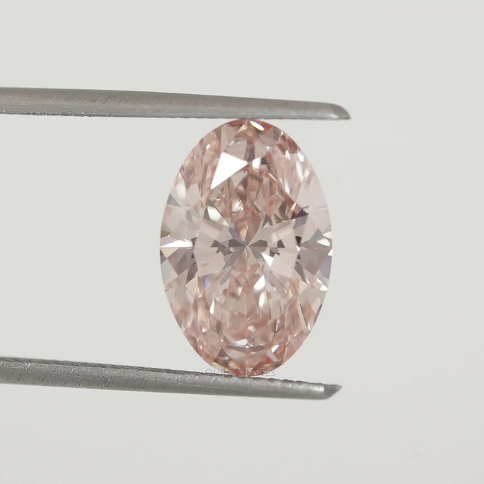 Fancy Intense Pink Oval Cut Lab Diamond