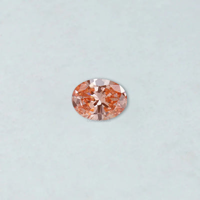 Fancy Vivid Pink Oval Cut Lab Grown Diamond