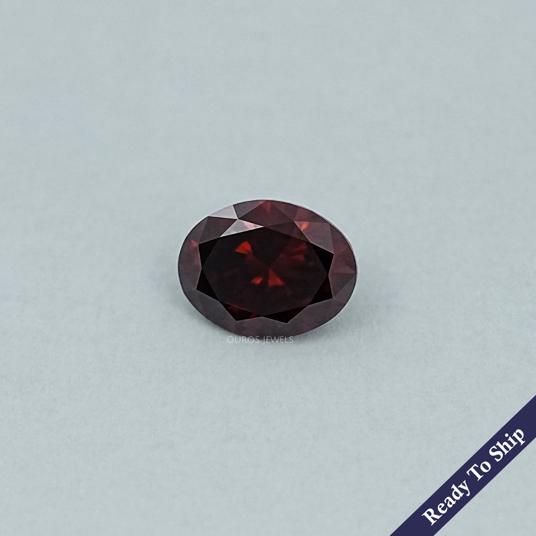 1.76 CT Oval Cut Lab Grown Dark Brown Diamond Loose
