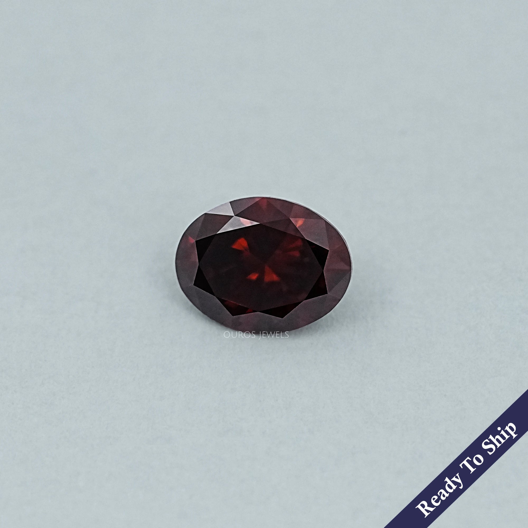 1.76 CT Oval Cut Lab Grown Dark Brown Diamond Loose