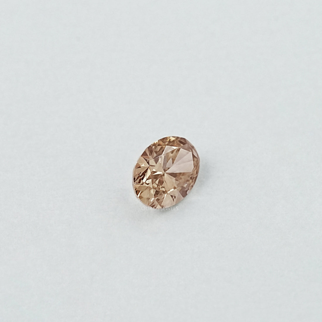 Brown Oval Cut Lab Loose Diamond Loose
