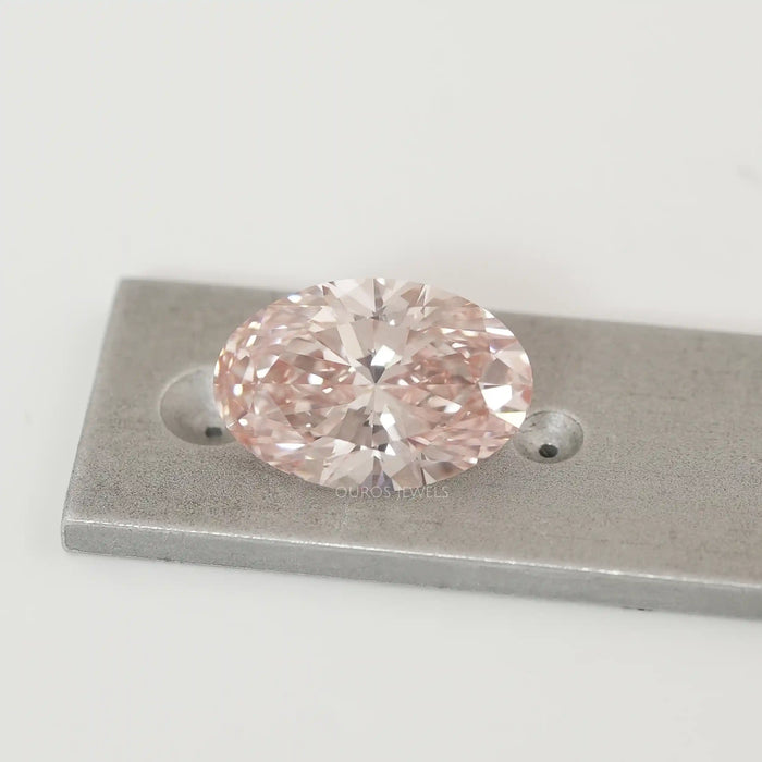 Fancy Intense Pink Oval Cut Lab Diamond