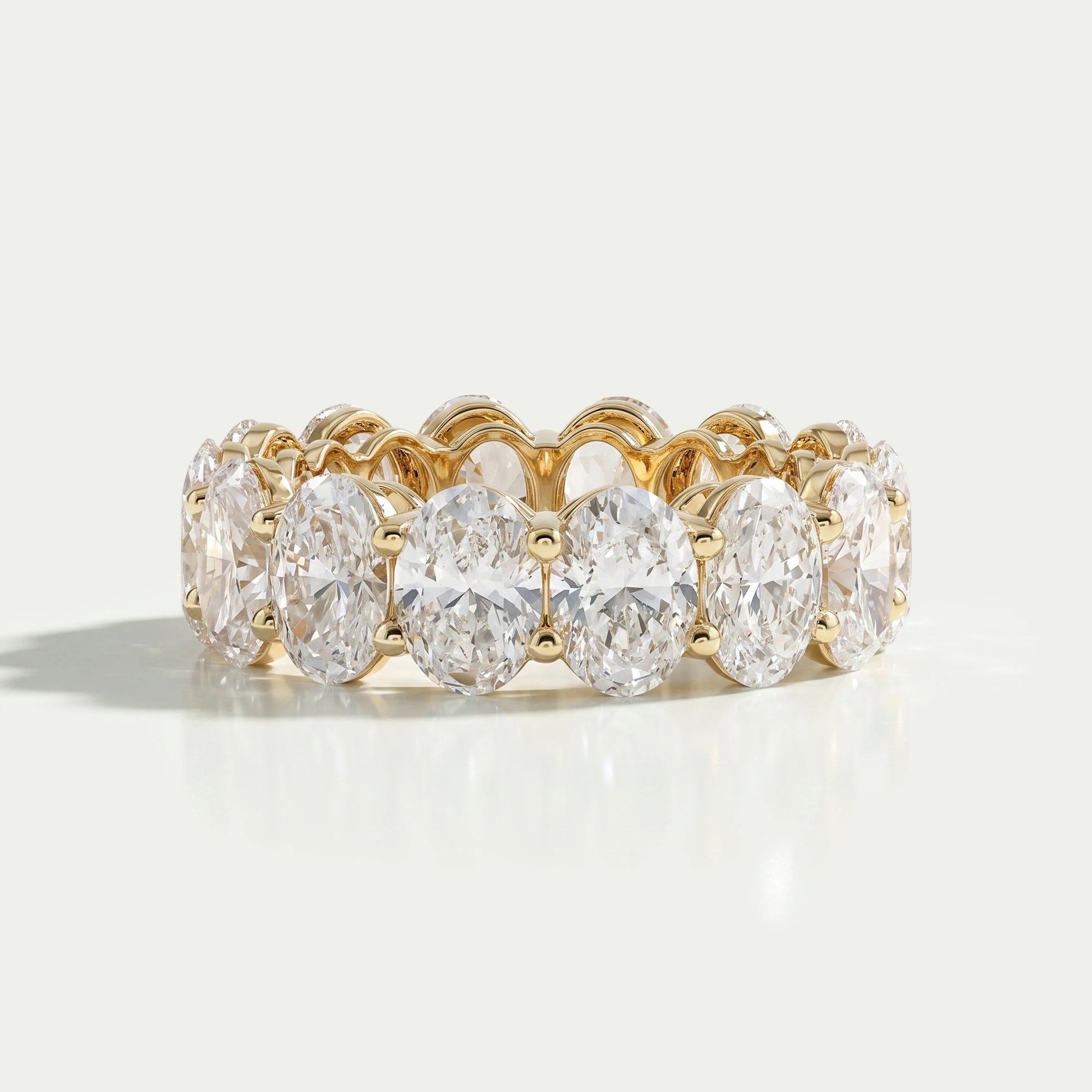 Oval Lab Diamond Eternity Band