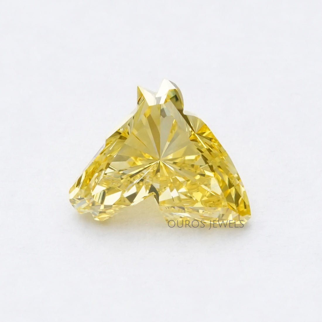1.55 Carat Yellow Horse Cut Lab Grown Diamond
