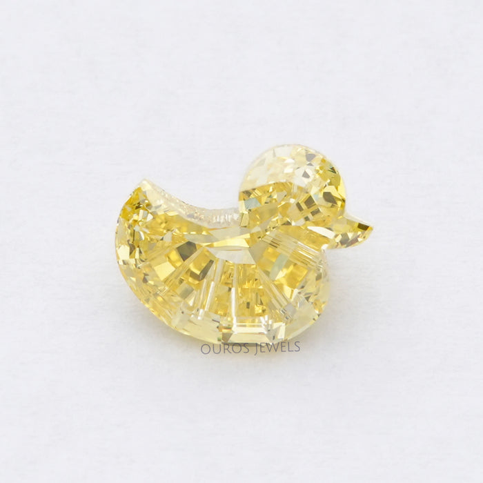 Customized Yellow Duck Cut Loose Diamond