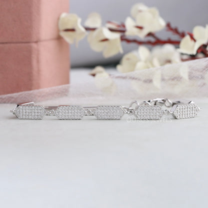 Pave Set Round Diamond Bracelet