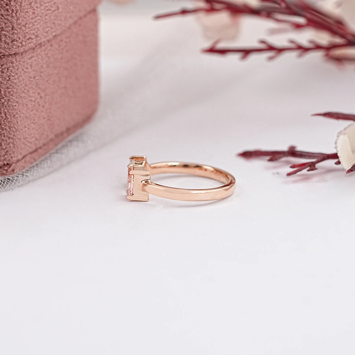 Pear And Radiant Lab Diamond Toi Et Moi Ring Ring