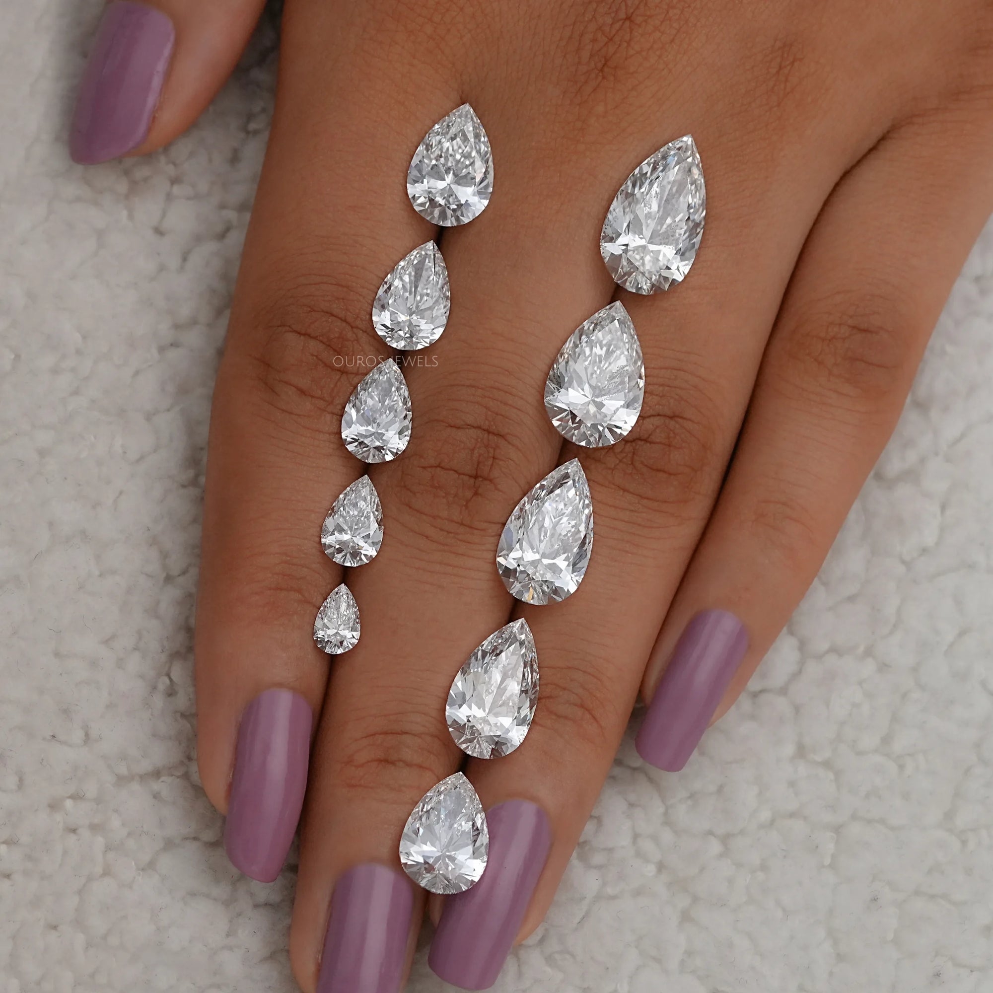 Certified Pear Cut Lab Grown Diamond Loose