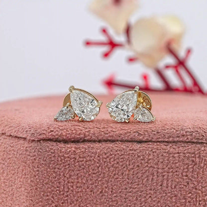 Toi Et Moi Pear Lab Diamond Stud Earrings Earrings