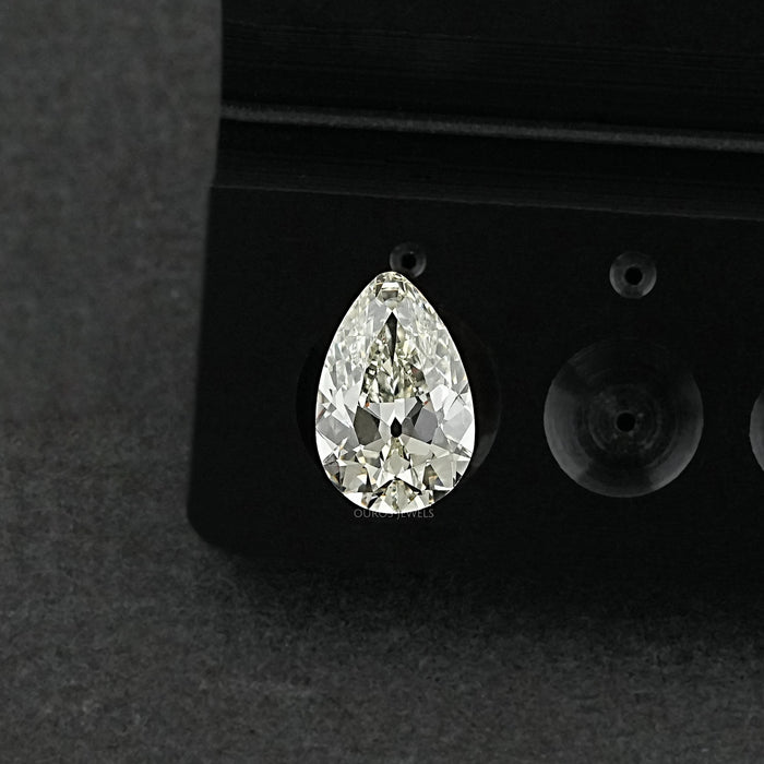 Vintage Old Mine Cut Pear Diamond - Lab Grown