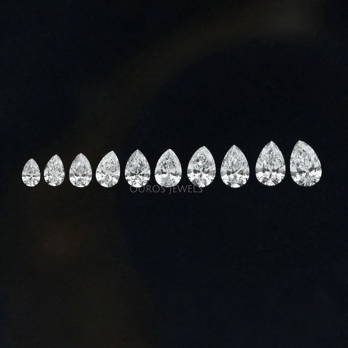 Pear Shaped Lab Made Diamonds