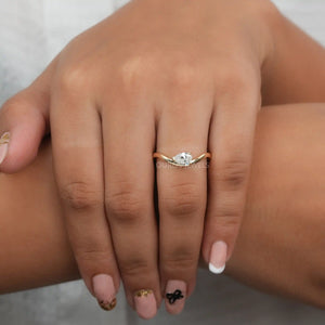 pear solitaire diamond ring 