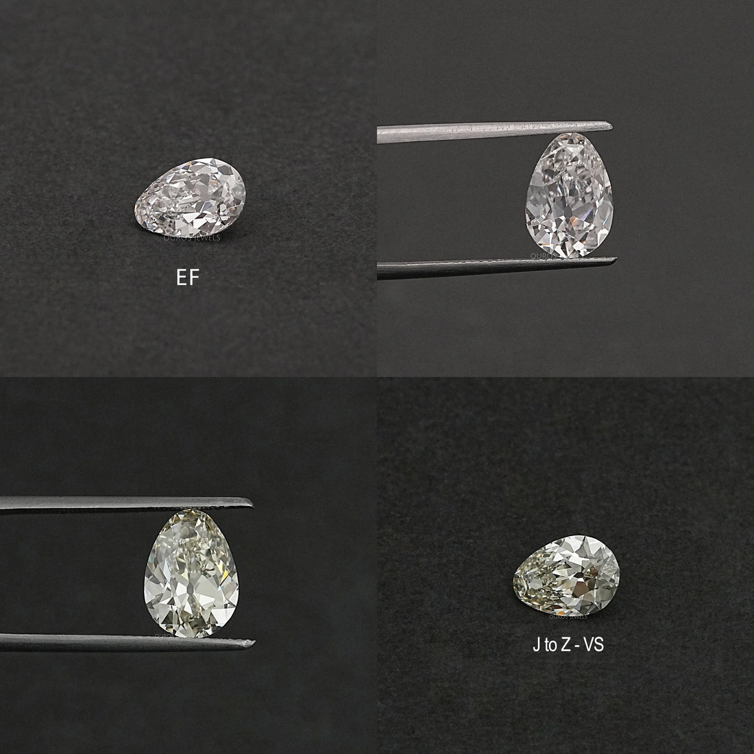 Old Mine Pear Cut Lab Grown Diamond Loose