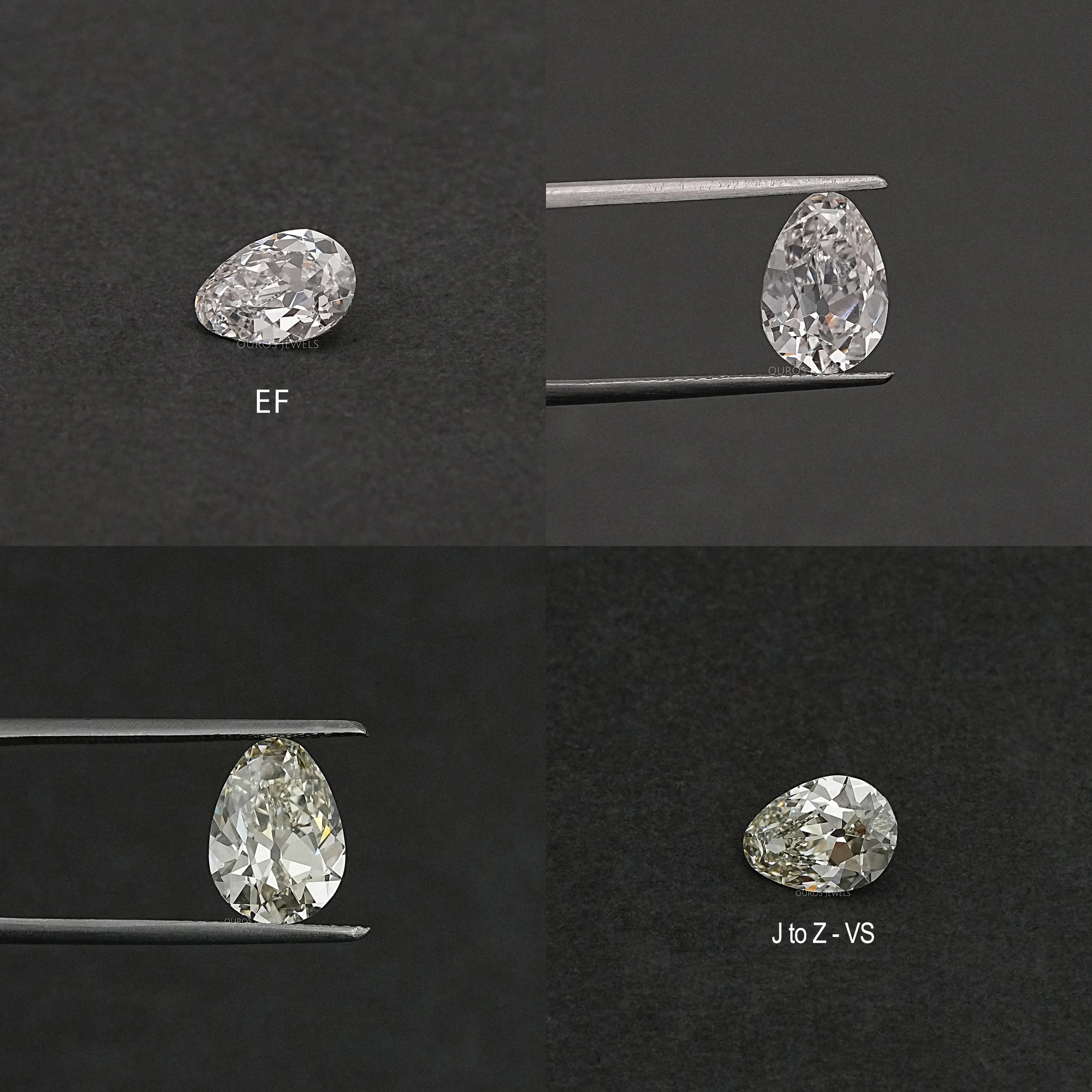 Old Mine Pear Cut Lab Grown Diamond Loose