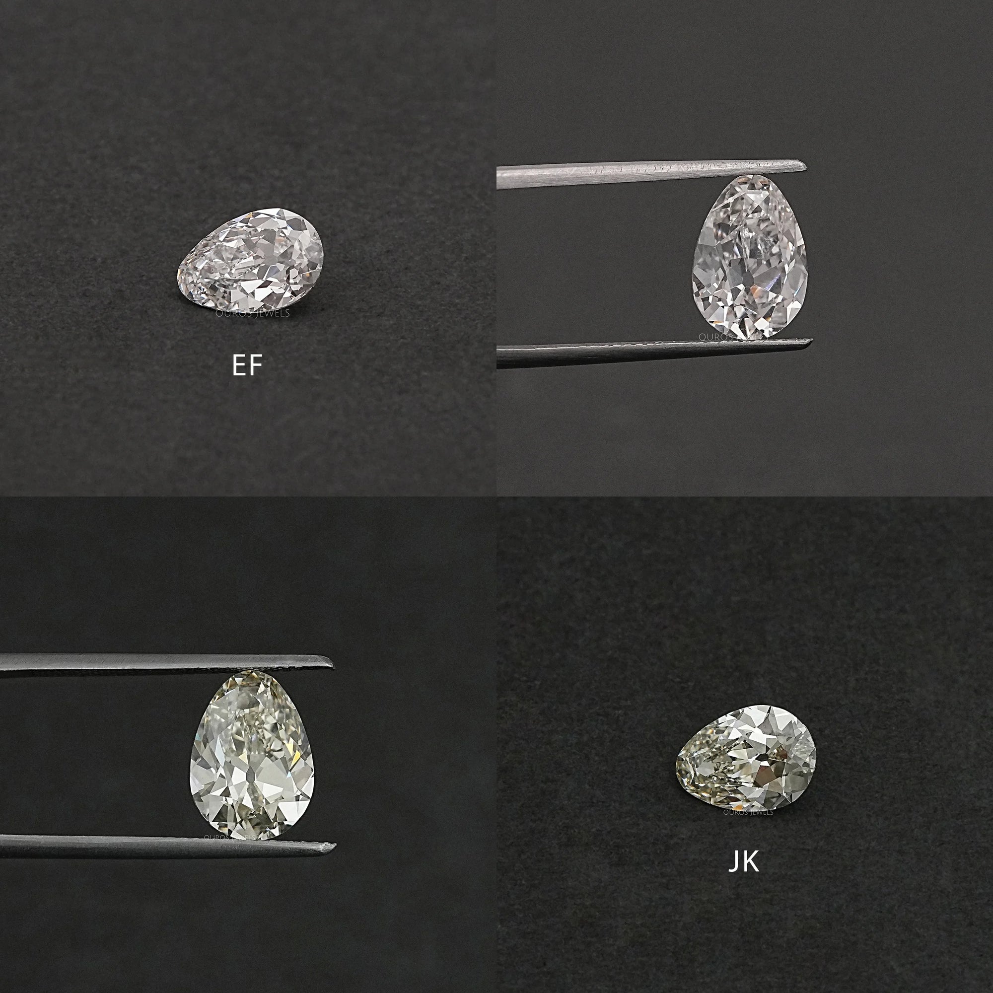 Old Mine Pear Cut Lab Grown Diamond Loose