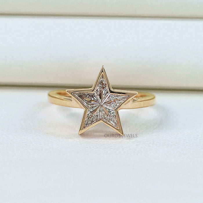 Star Pie Cut Lab Grown Diamond Proposal Ring