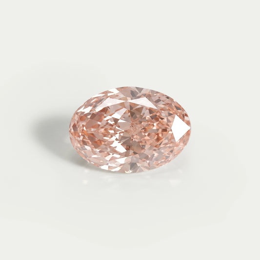 Pink Brilliant Oval Cut Lab Diamond