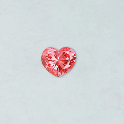 Pink Heart Shaped Lab Grown Diamond