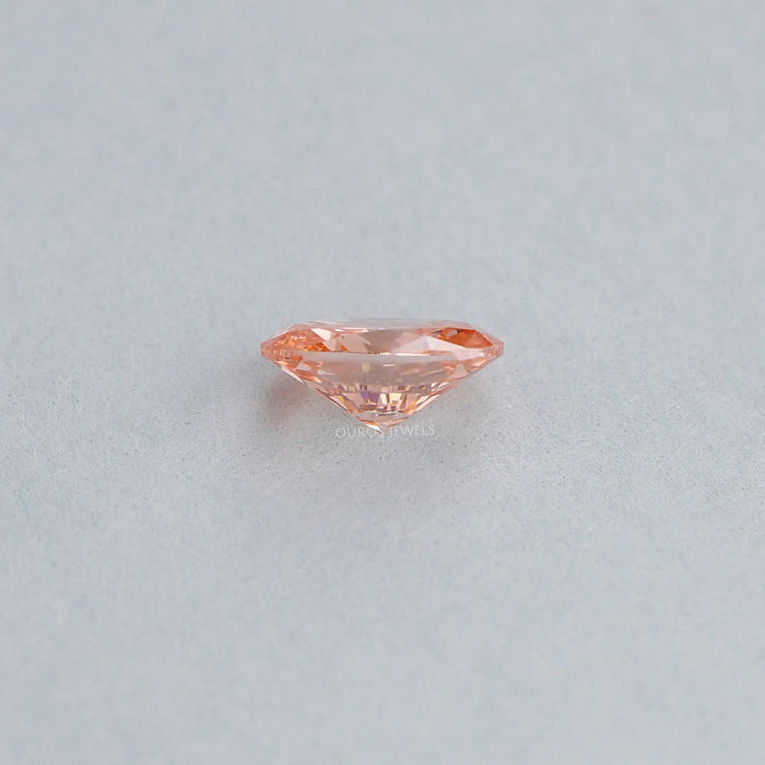 Fancy Vivid Pink Oval Cut Lab Grown Diamond