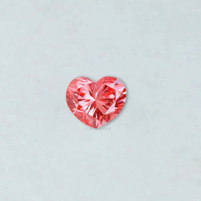 Pink Heart Shaped Lab Grown Diamond