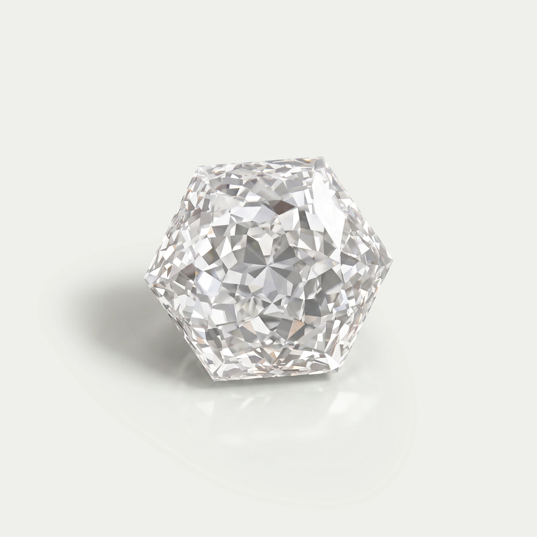 Portuguese Hexagon Cut Lab Diamond Loose Loose