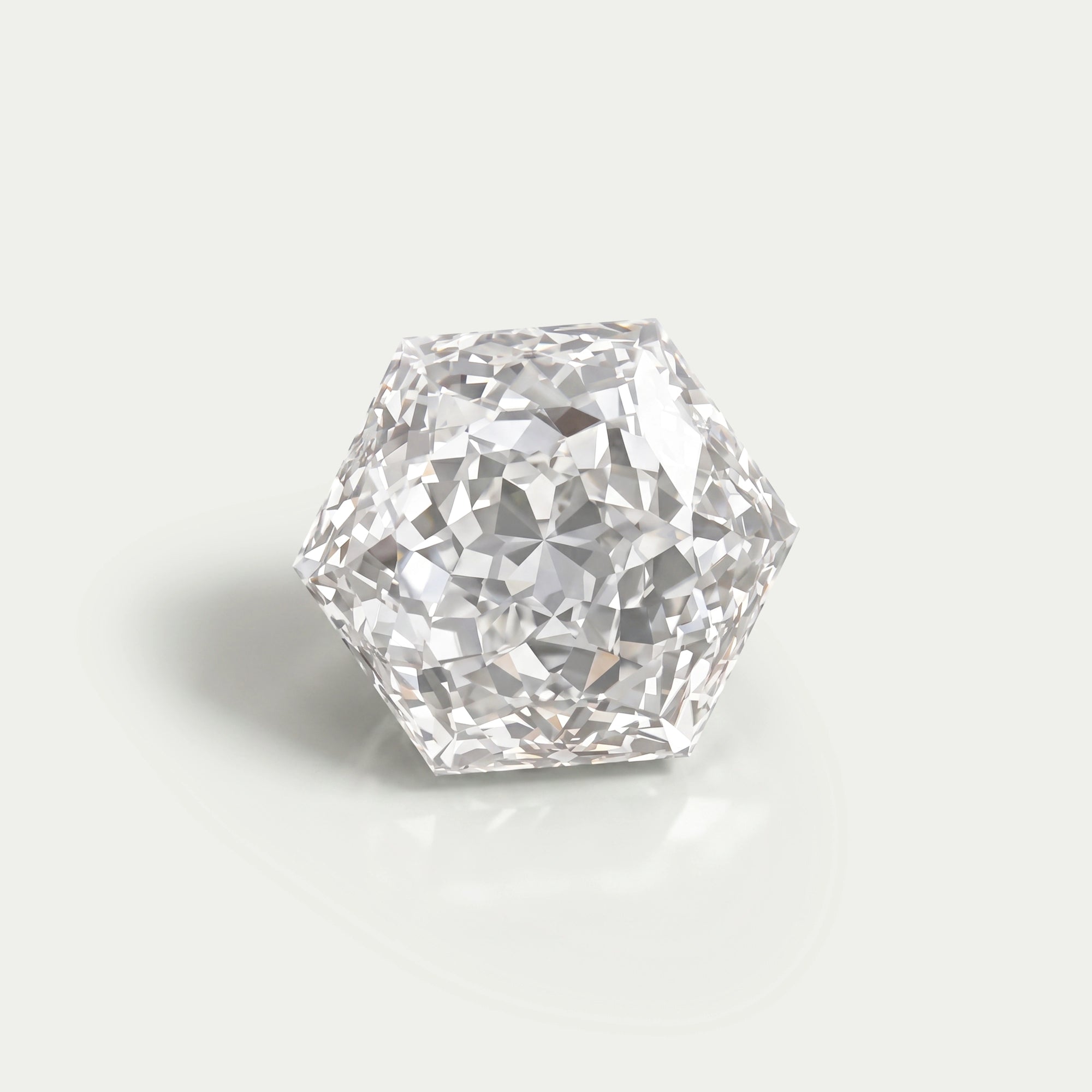 Portuguese Hexagon Cut Lab Diamond Loose Loose
