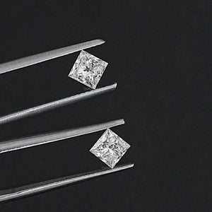 Princess Cut Lab Grown Diamond Pair