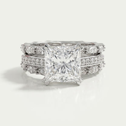 Round Cut Solitaire Diamond Bridal Ring Set