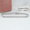 Princess Cut Lab Grown Diamond Tennis Bracelet 