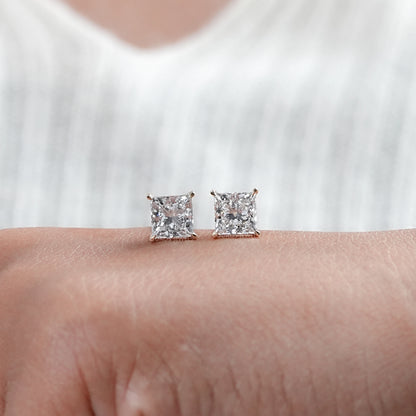 Princess Diamond Stud Earrings For Women Earrings