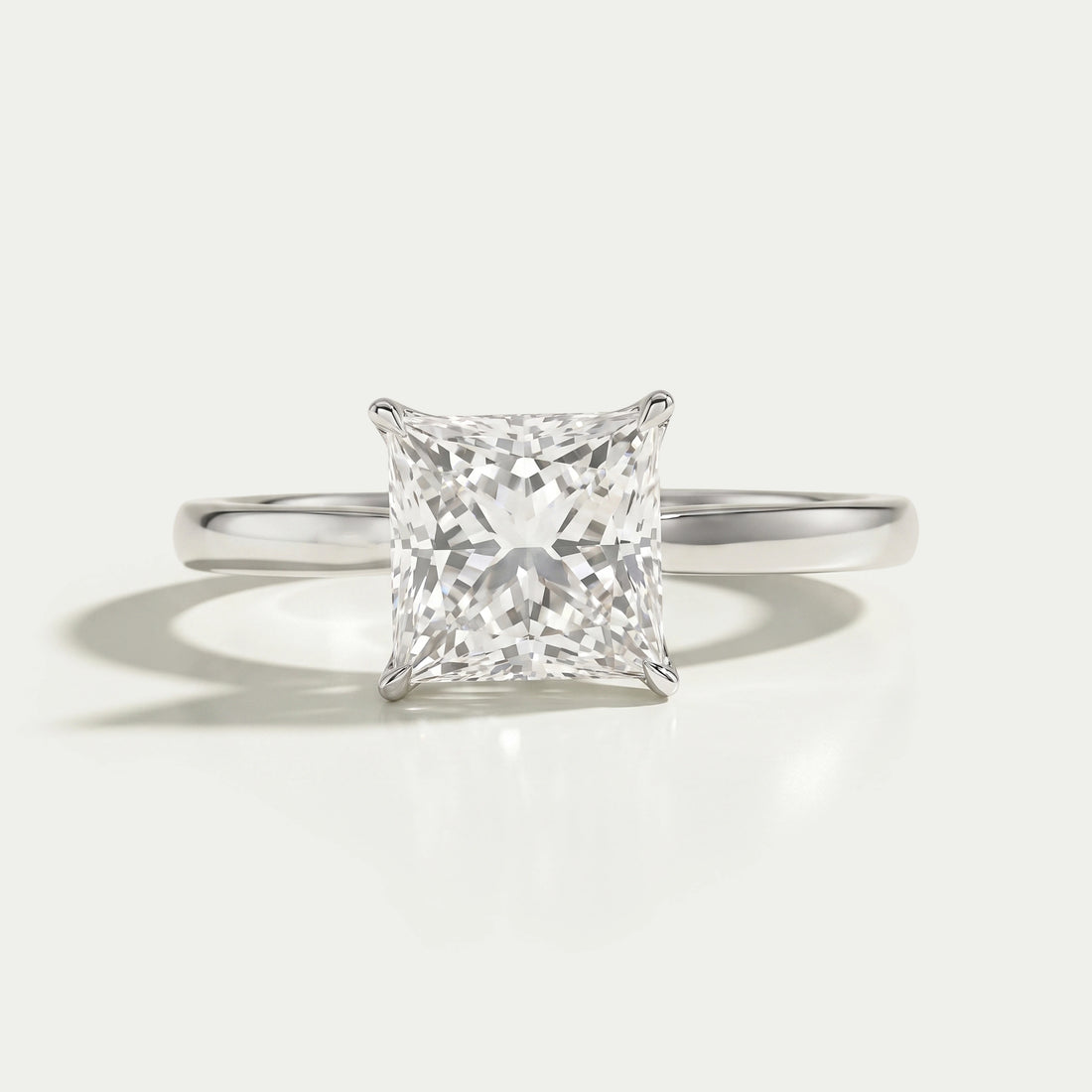 Princess Lab Grown Diamond Tulip Ring Ring