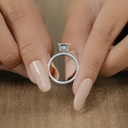 Princess Lab Grown Diamond Tulip Ring Ring