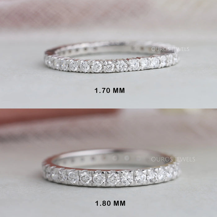 Round Cut Diamond Full Eternity Wedding Ring