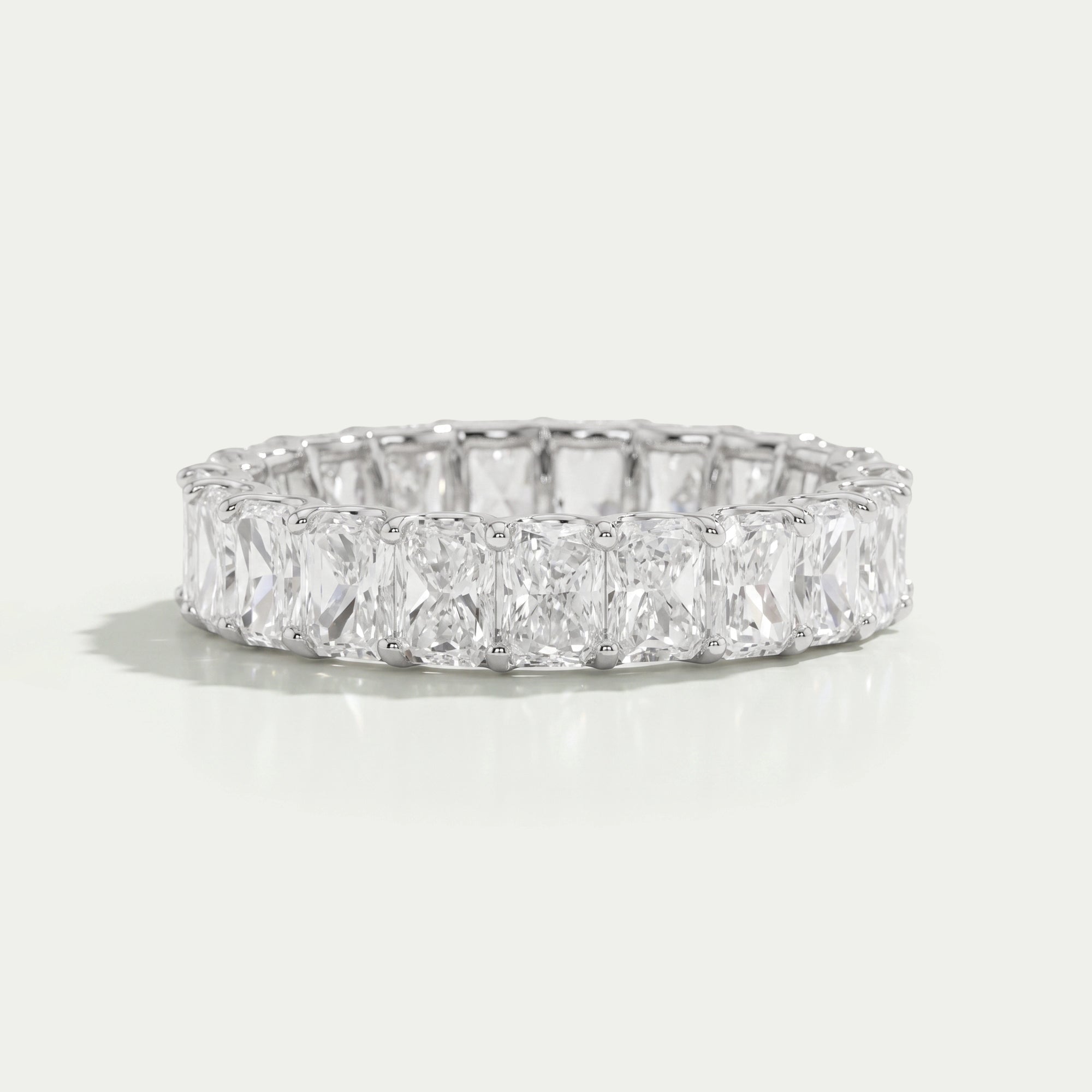 Radiant Cut Lab Grown Diamond Eternity Ring