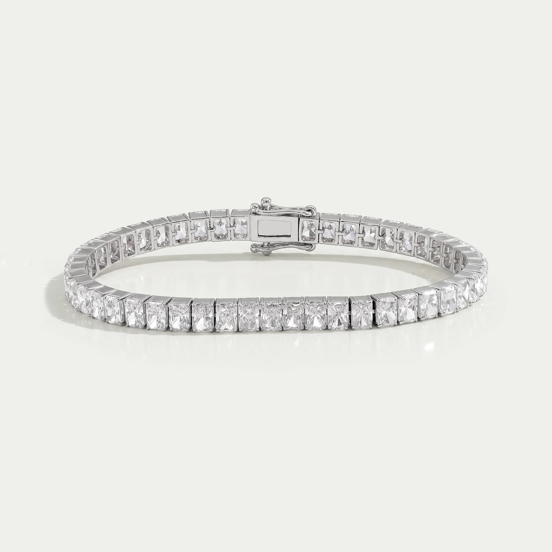 Radiant Cut Lab Grown Diamond Tennis Bracelet