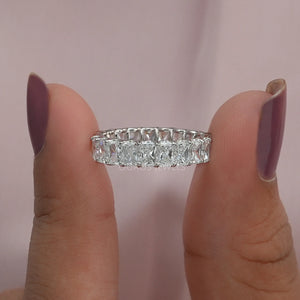 radiant cut diamond anniversary ring