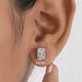 radiant stud earrings 