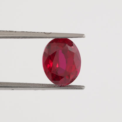 Ruby Oval Cut Gemstone Loose