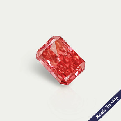 Red Radiant Lab Grown Loose Diamond